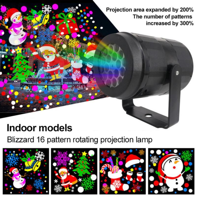 Christmas Party Snowflake Projector LED Light Plus 15 Additional Patterns