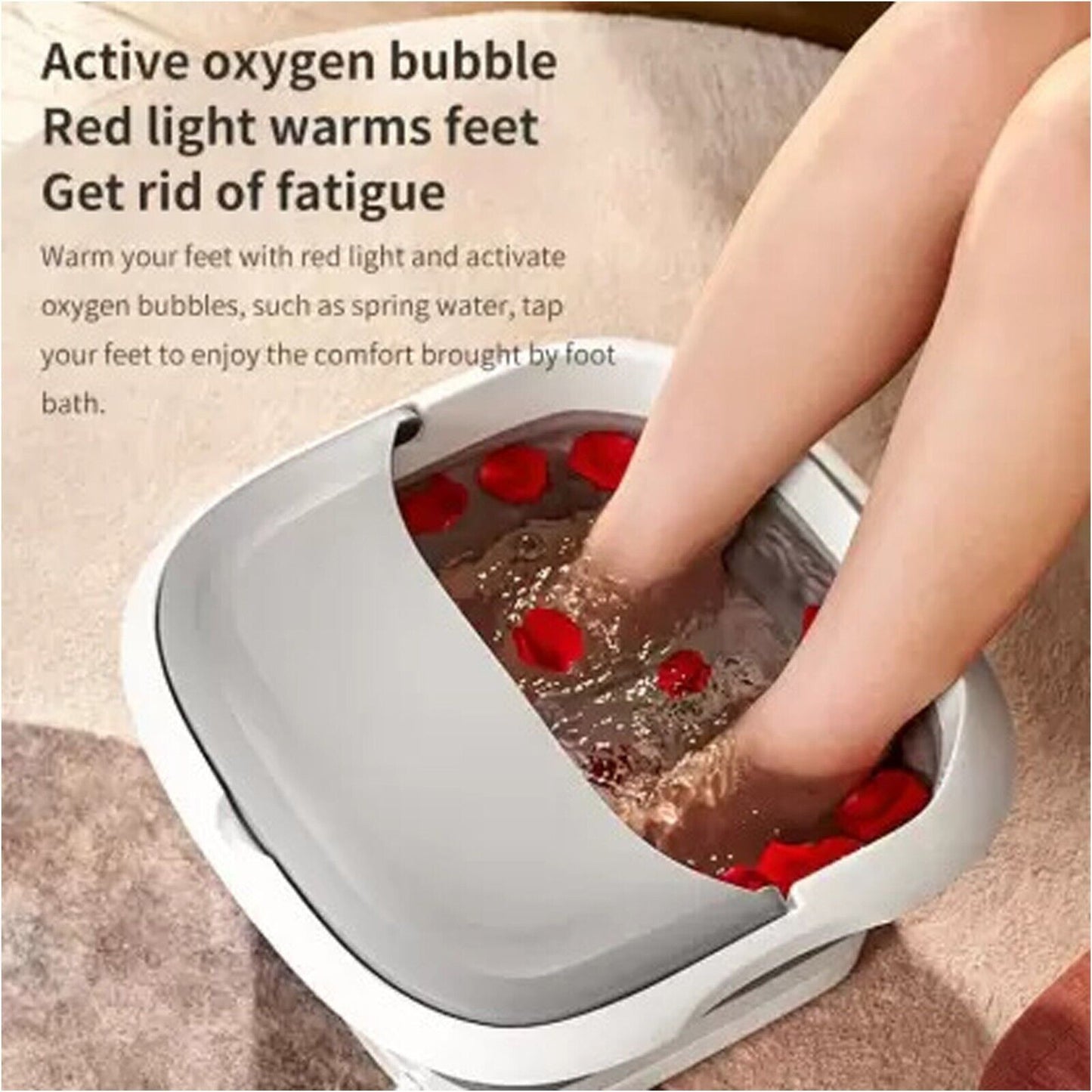 500W Electric Infrared Foot Massager Wet Bath Spa & Relax Therapy Pedicure