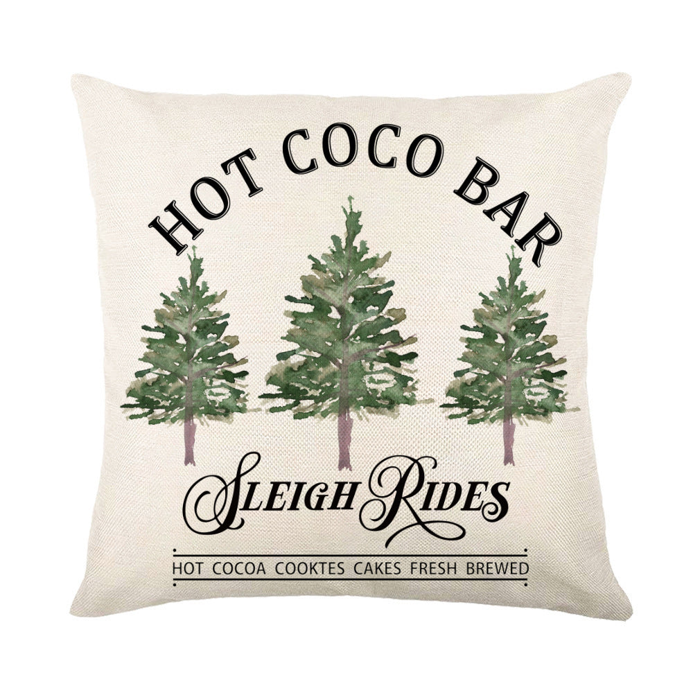 Christmas Pillow Covers Sofa Square Pillow Cases