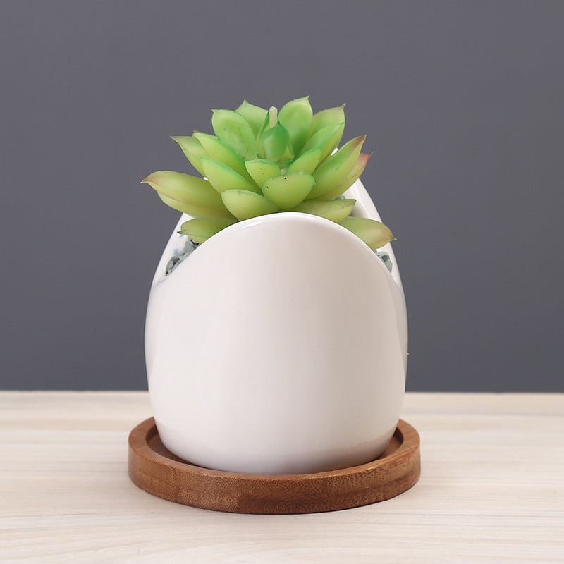 Creative Cartoon Ceramic Flower Succulent Pots Indoor