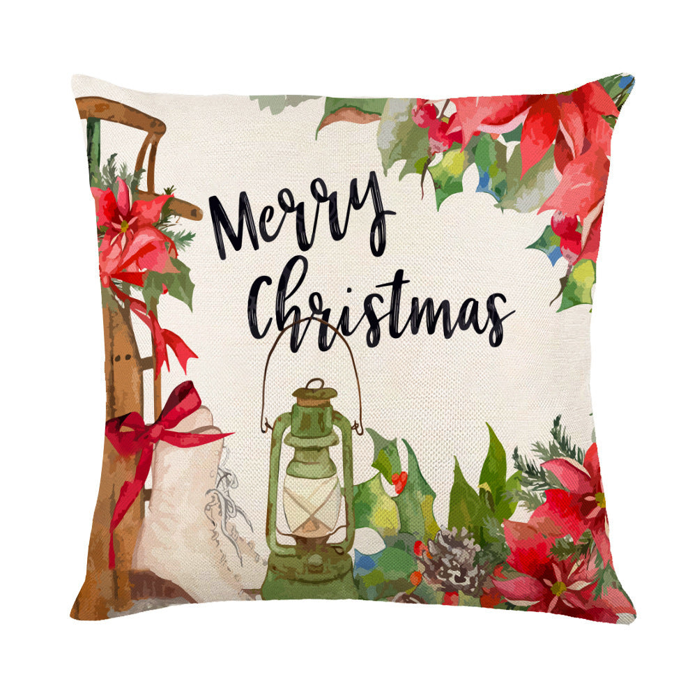 Christmas Pillow Covers Sofa Square Pillow Cases