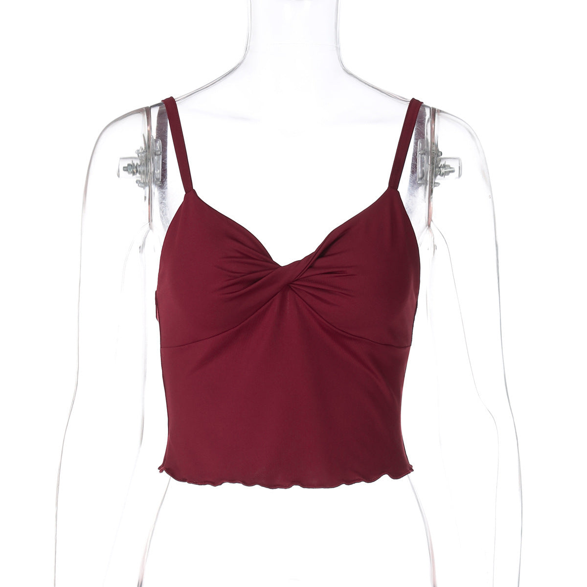 Women's Wave Edge Backless Bow Camisole - Stylish Bandeau Top