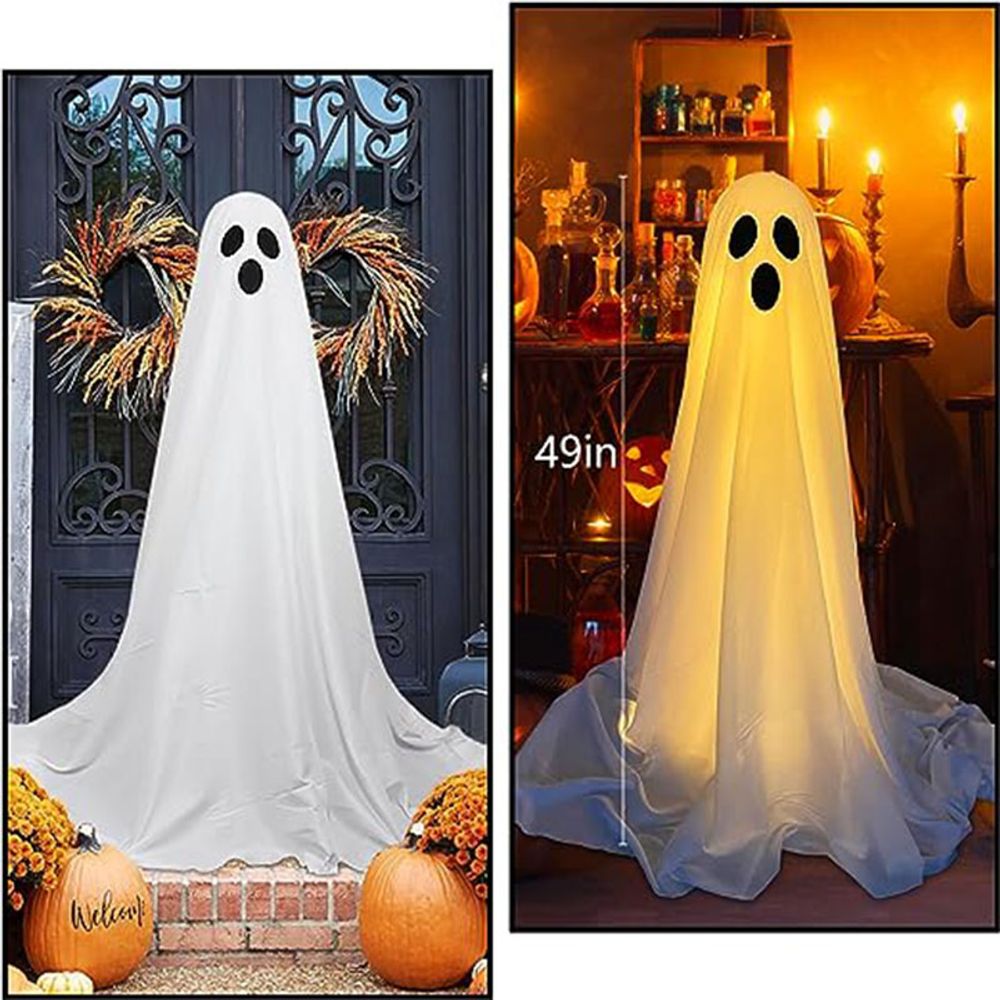 130CM Outdoor Ghost LED Decoration for Front Porch Halloween