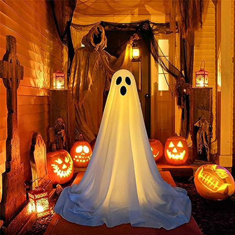 130CM Outdoor Ghost LED Decoration for Front Porch Halloween