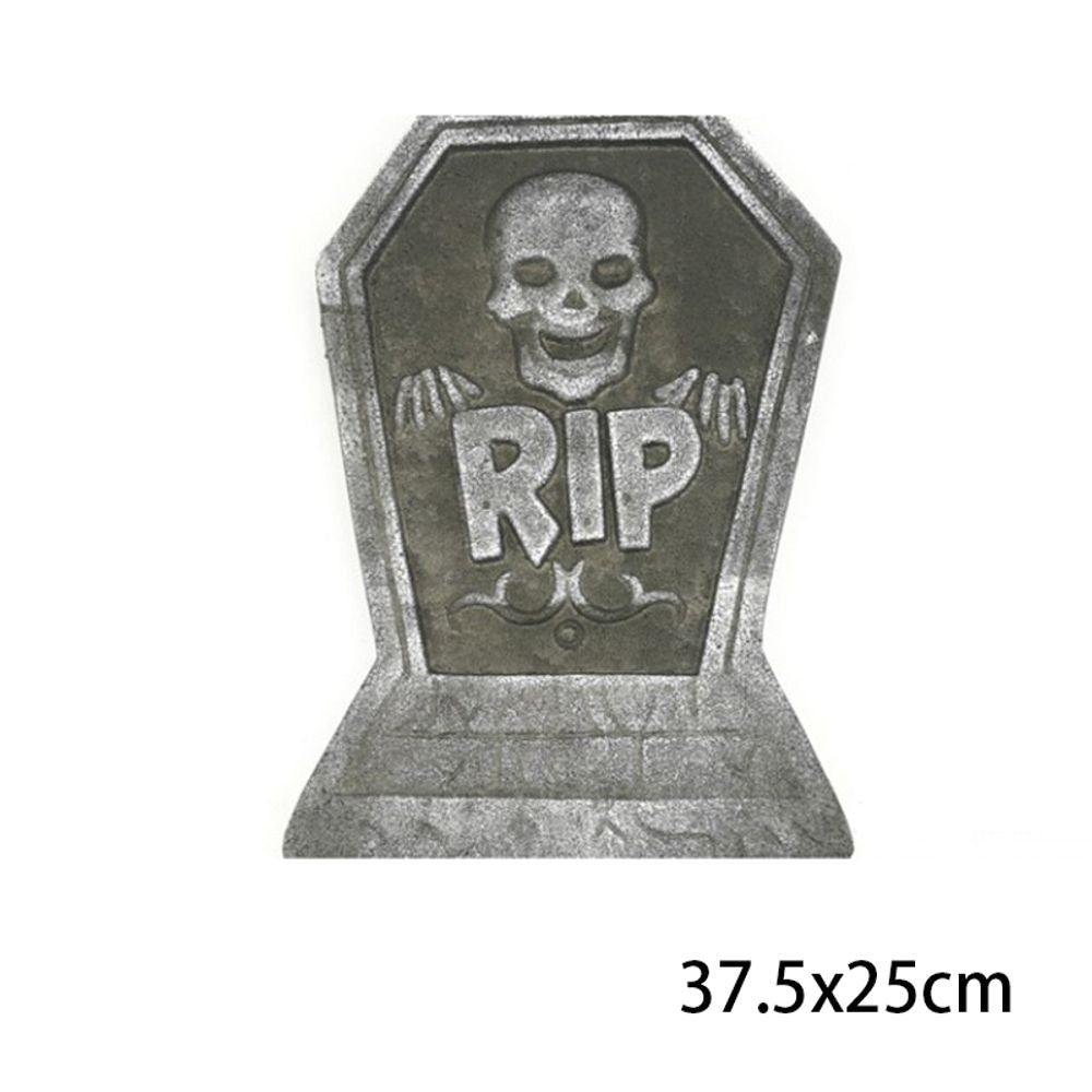1pc Mousse Squelette Halloween Décorations pour Maison Tombe Chauve-Souris Fête Fournitures Halloween Accessoires Horreur Maison Accessoires Rip Tombstone