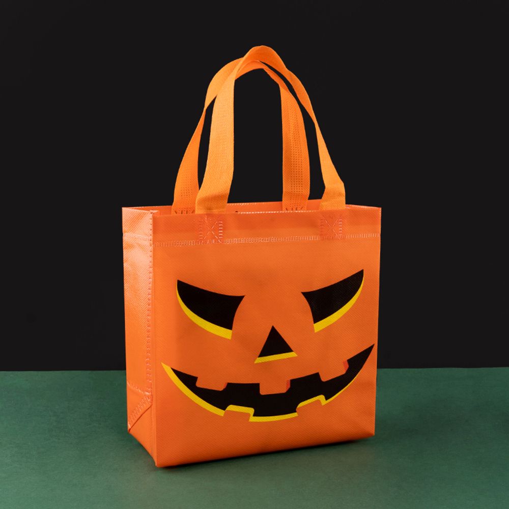 Lot de 12/30 sacs fourre-tout d'Halloween non tissés, emballage de courses, collation, festival de sorcières effrayantes, fête d'enfants, bonbons, cadeaux, fournitures en gros