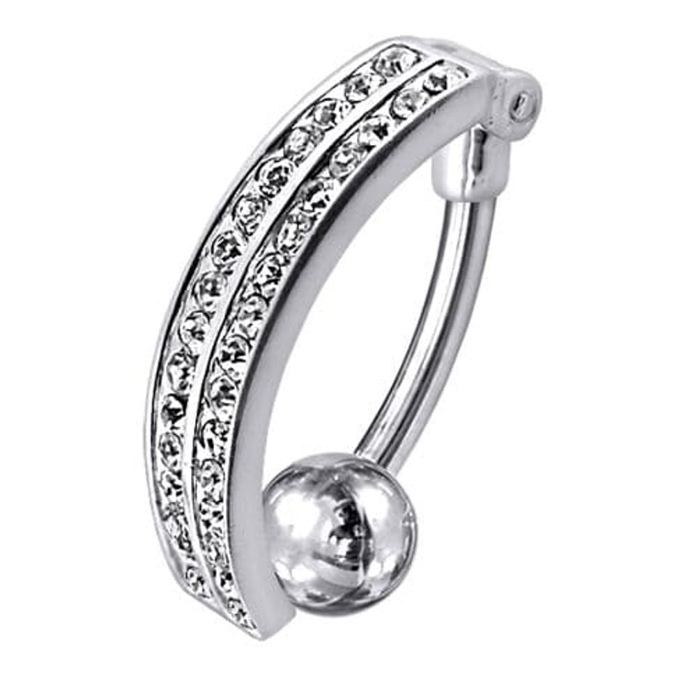 Piercing de nombril inversé avec pendentif fantaisie