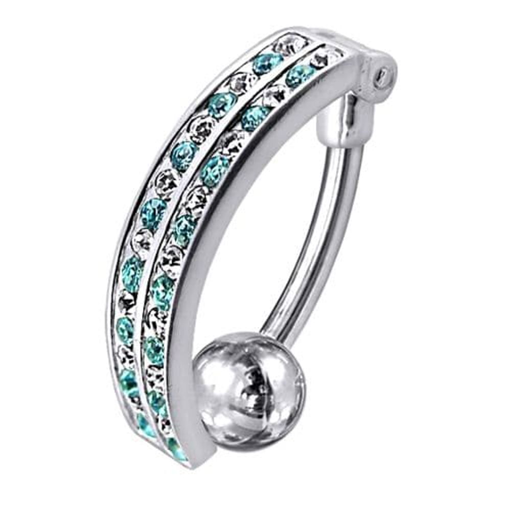 Piercing de nombril inversé avec pendentif fantaisie
