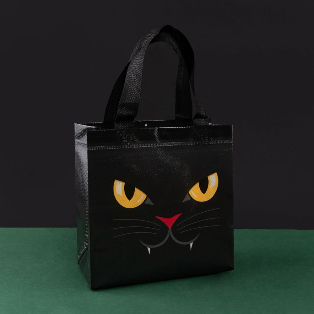 Lot de 12/30 sacs fourre-tout d'Halloween non tissés, emballage de courses, collation, festival de sorcières effrayantes, fête d'enfants, bonbons, cadeaux, fournitures en gros