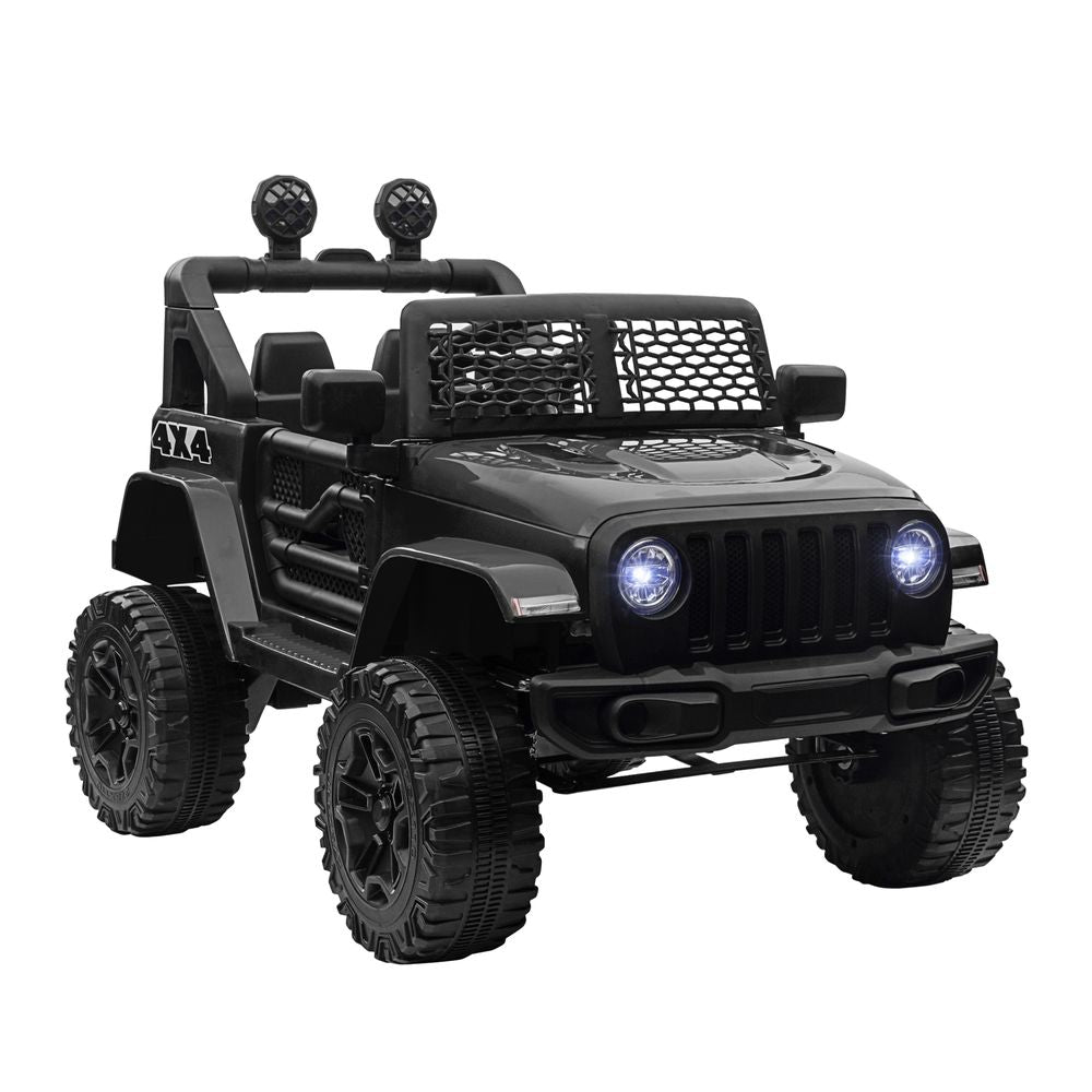 Voiture électrique tout-terrain 12 V pour enfants - Jouet télécommandé - Noir - HOMCOM
