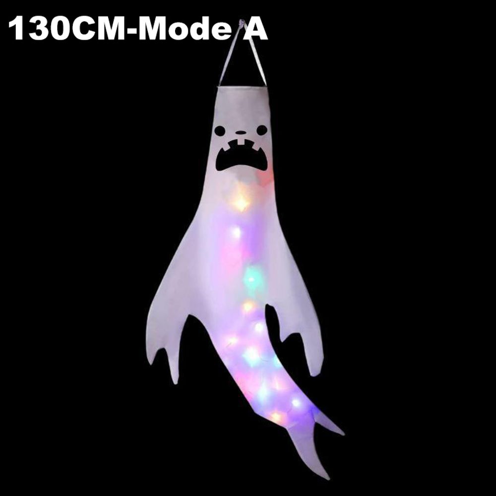 130CM Outdoor Ghost LED Decoration for Front Porch Halloween