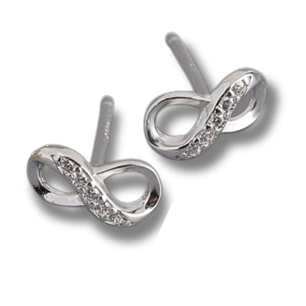 Boucles d'oreilles à tige Infinity
