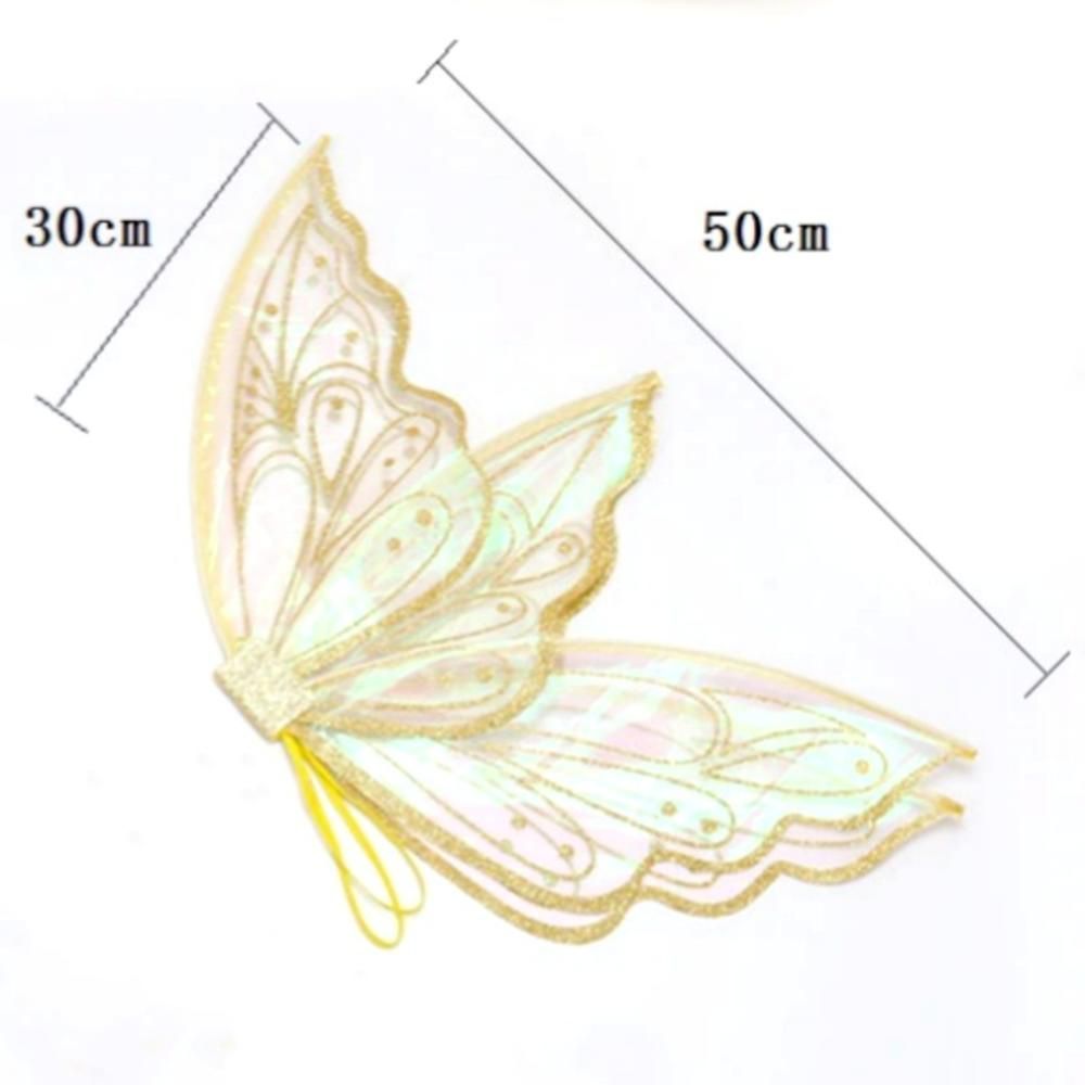 Costume d'ailes de fée, elfe, ange, ailes de papillon, femmes, filles, princesse, Cosplay, Halloween, fête, déguisement, festival, accessoires de performance