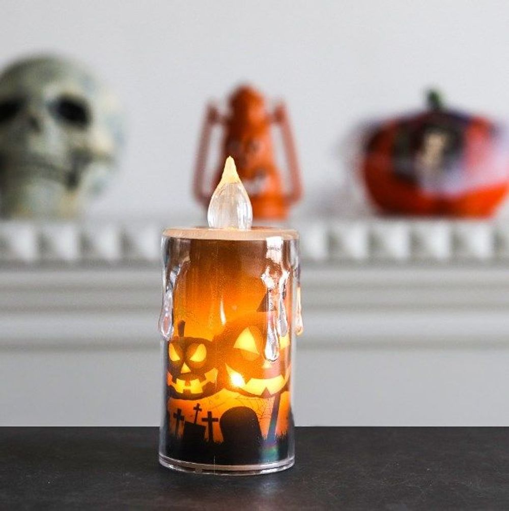 Halloween LED Ghost Pumpkin Horror Candle Lights