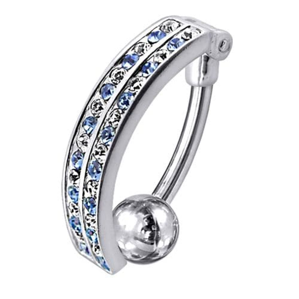 Piercing de nombril inversé avec pendentif fantaisie