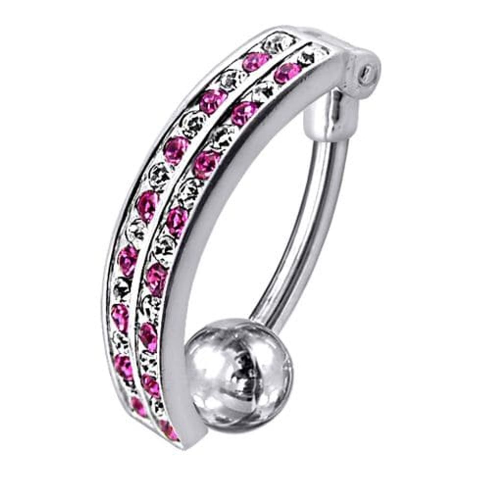Piercing de nombril inversé avec pendentif fantaisie