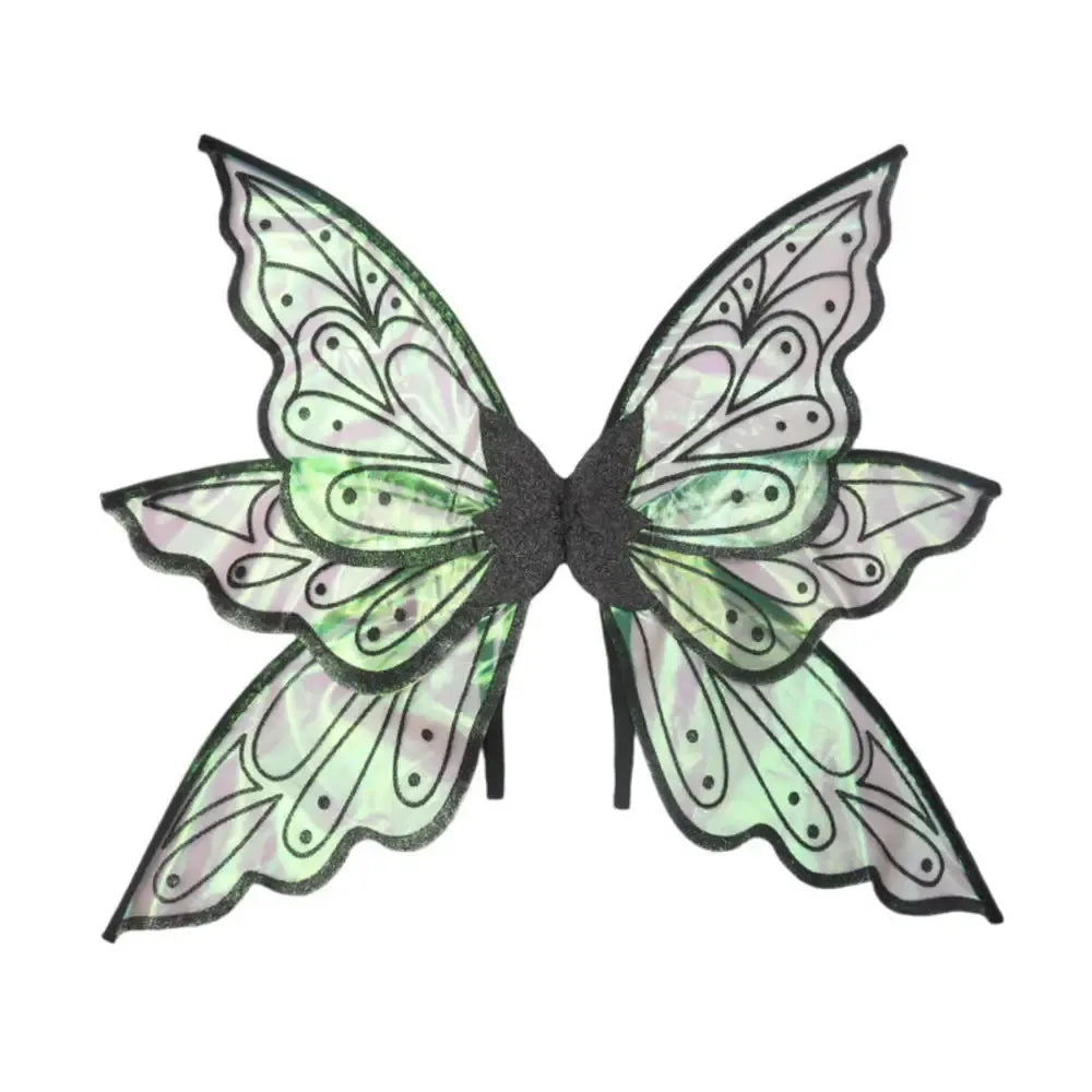 Costume d'ailes de fée, elfe, ange, ailes de papillon, femmes, filles, princesse, Cosplay, Halloween, fête, déguisement, festival, accessoires de performance