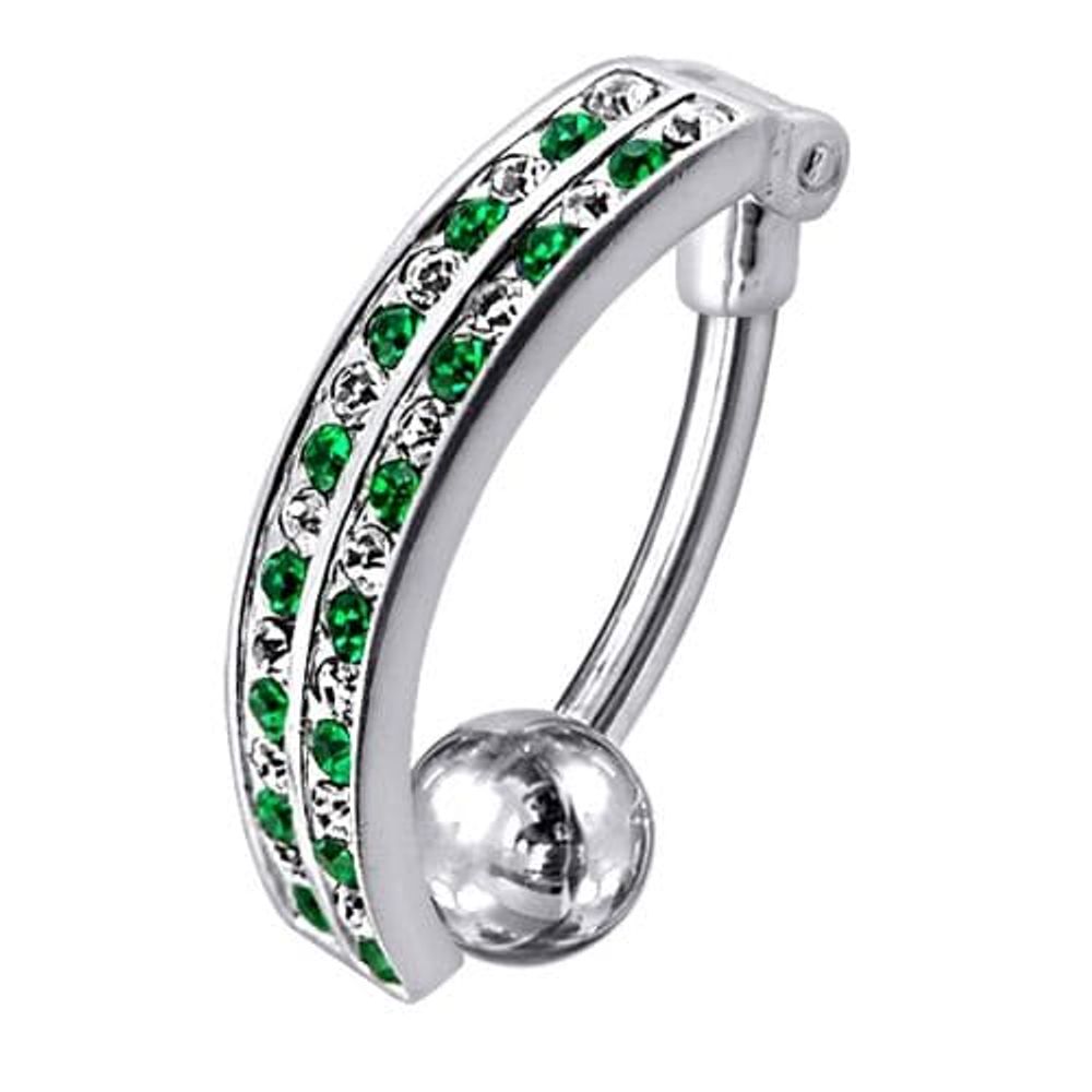 Piercing de nombril inversé avec pendentif fantaisie