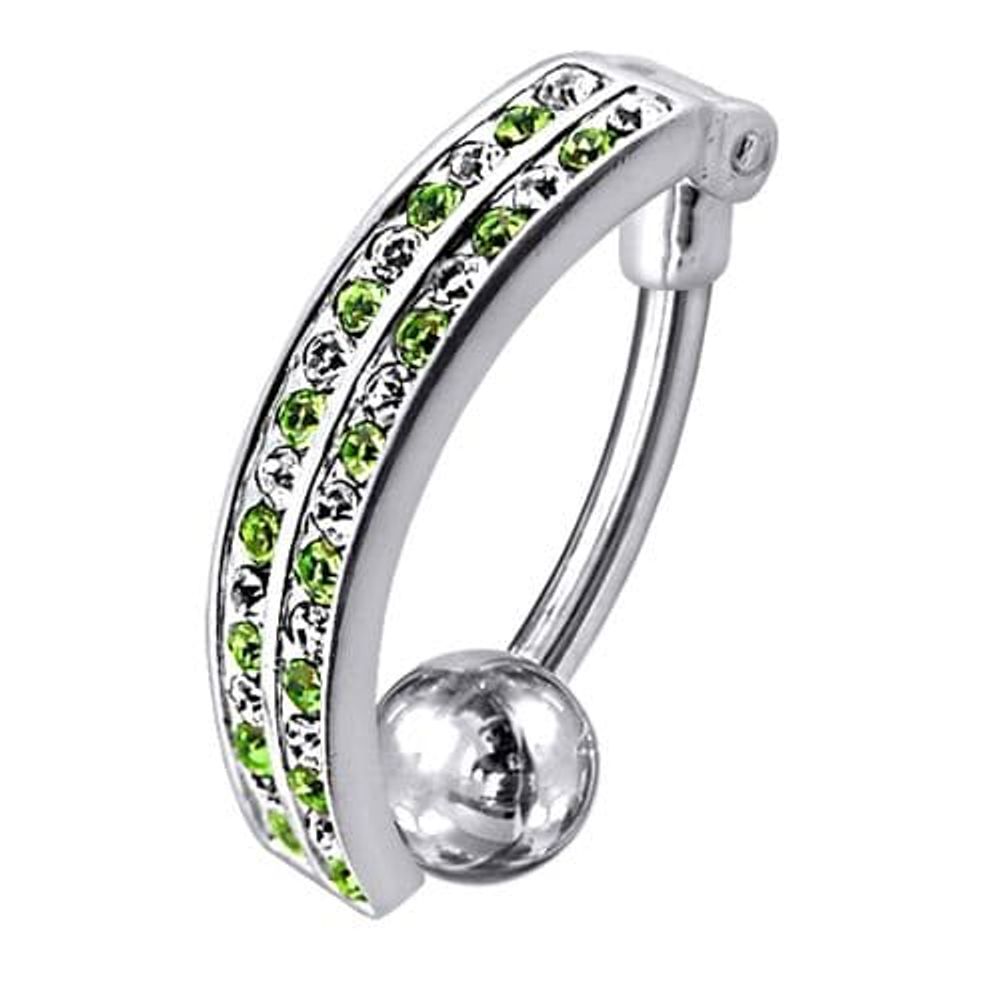 Piercing de nombril inversé avec pendentif fantaisie