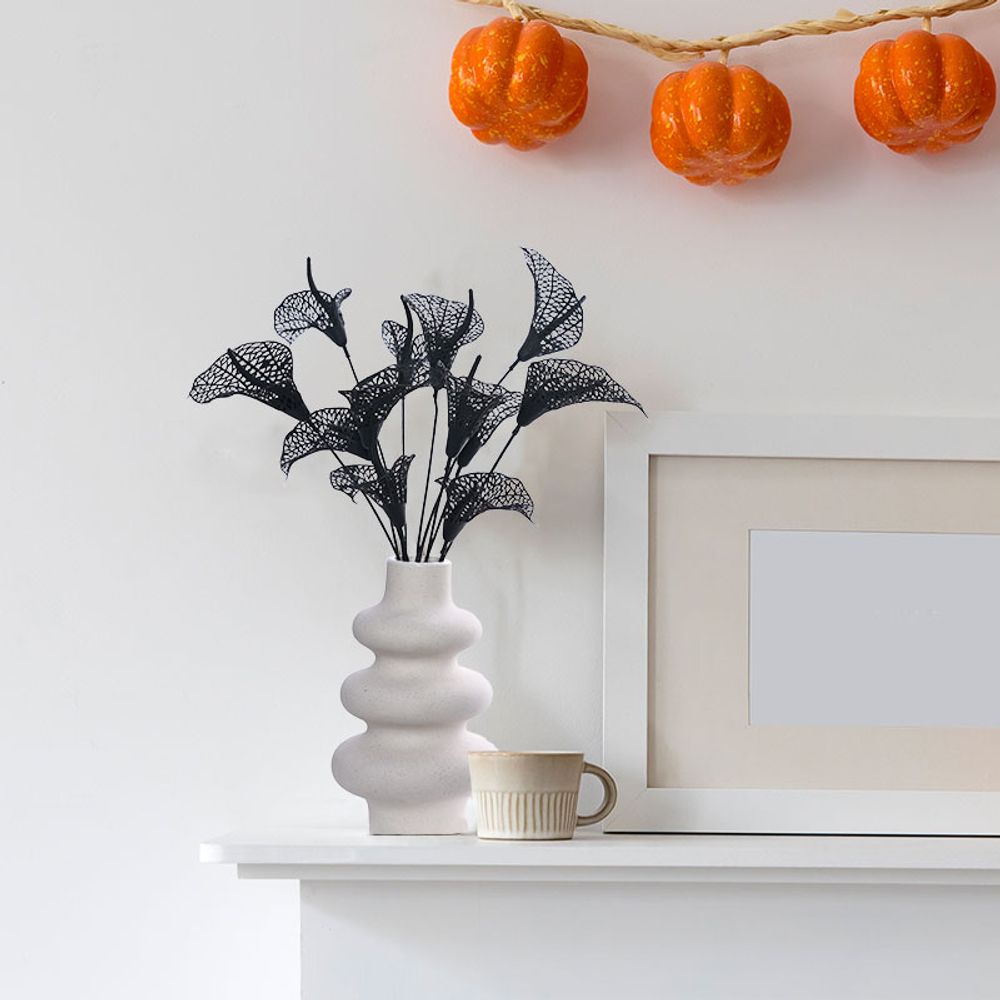 2PCS Simulation Fleur Halloween M esh Fleur Taro Branche Décoration de la Maison Halloween Decoration13262_X2