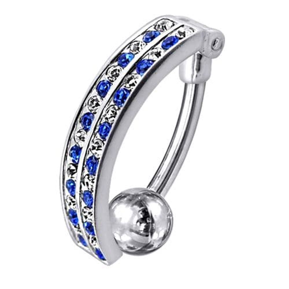 Piercing de nombril inversé avec pendentif fantaisie