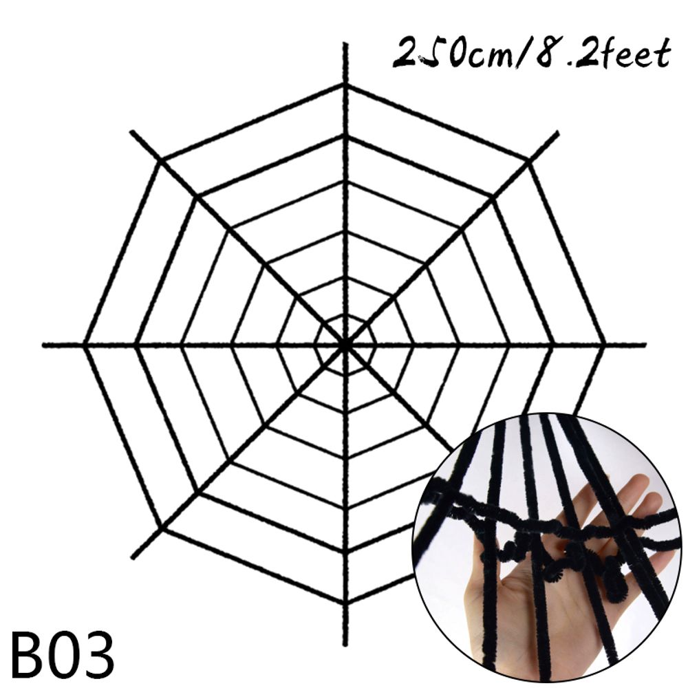 Toile d'araignée géante extensible noire et blanche pour Halloween, 150/250 cm, pour décoration de bar, maison hantée, fête d'Halloween, accessoires de terreur