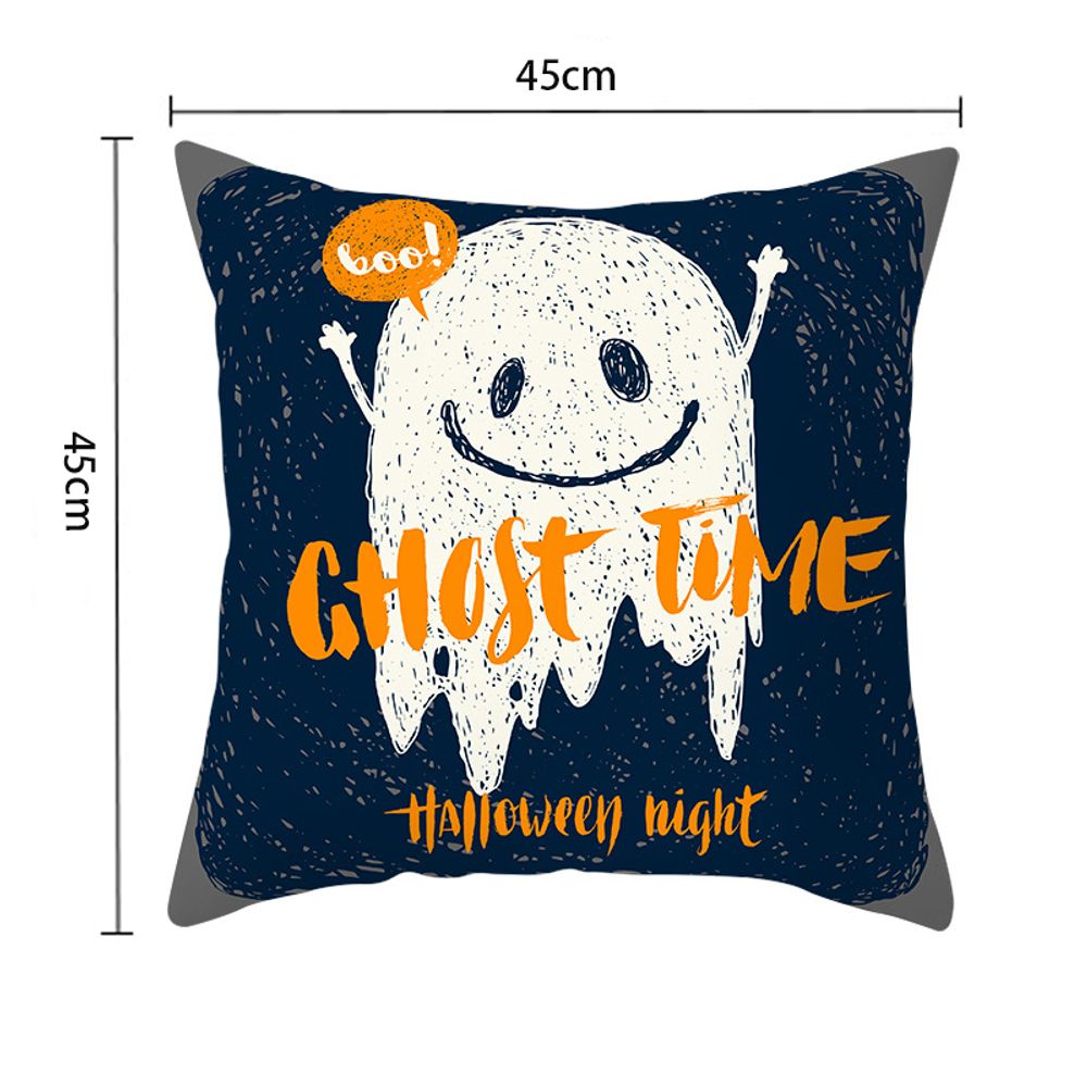 Décoration d'Halloween pour la maison, dessin animé, citrouille, chauve-souris, fantôme, taie d'oreiller, fournitures de fête d'Halloween, accessoires, ornement d'Halloween