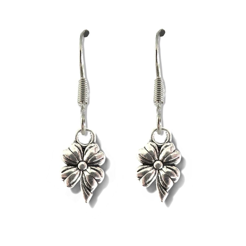 Boucles d'oreilles pendantes en forme de fleur