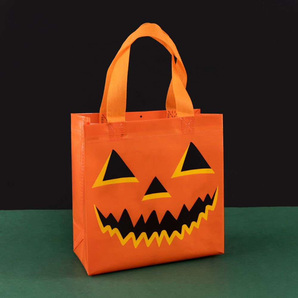 Lot de 12/30 sacs fourre-tout d'Halloween non tissés, emballage de courses, collation, festival de sorcières effrayantes, fête d'enfants, bonbons, cadeaux, fournitures en gros