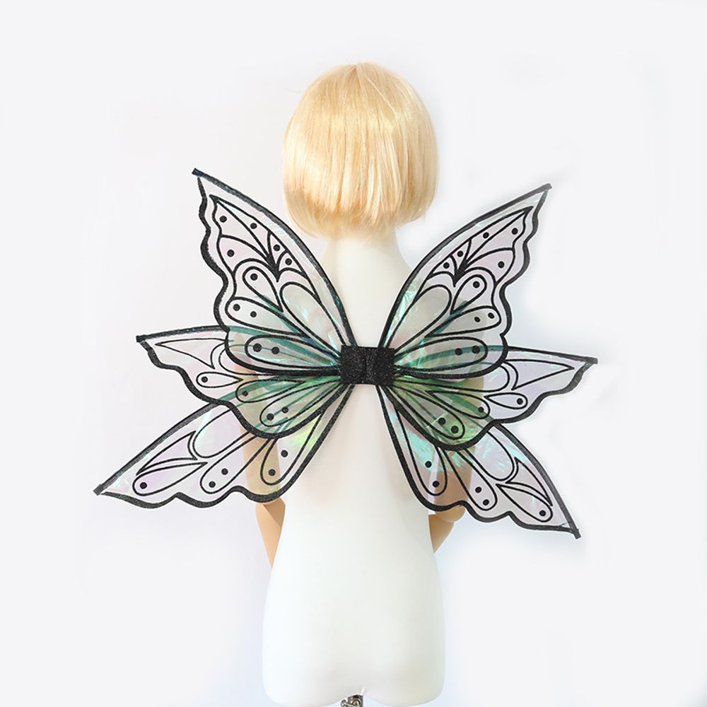 Costume d'ailes de fée, elfe, ange, ailes de papillon, femmes, filles, princesse, Cosplay, Halloween, fête, déguisement, festival, accessoires de performance