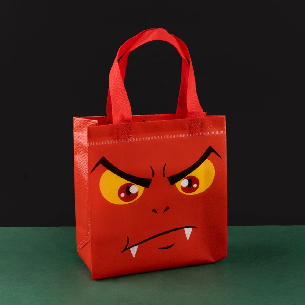 Lot de 12/30 sacs fourre-tout d'Halloween non tissés, emballage de courses, collation, festival de sorcières effrayantes, fête d'enfants, bonbons, cadeaux, fournitures en gros