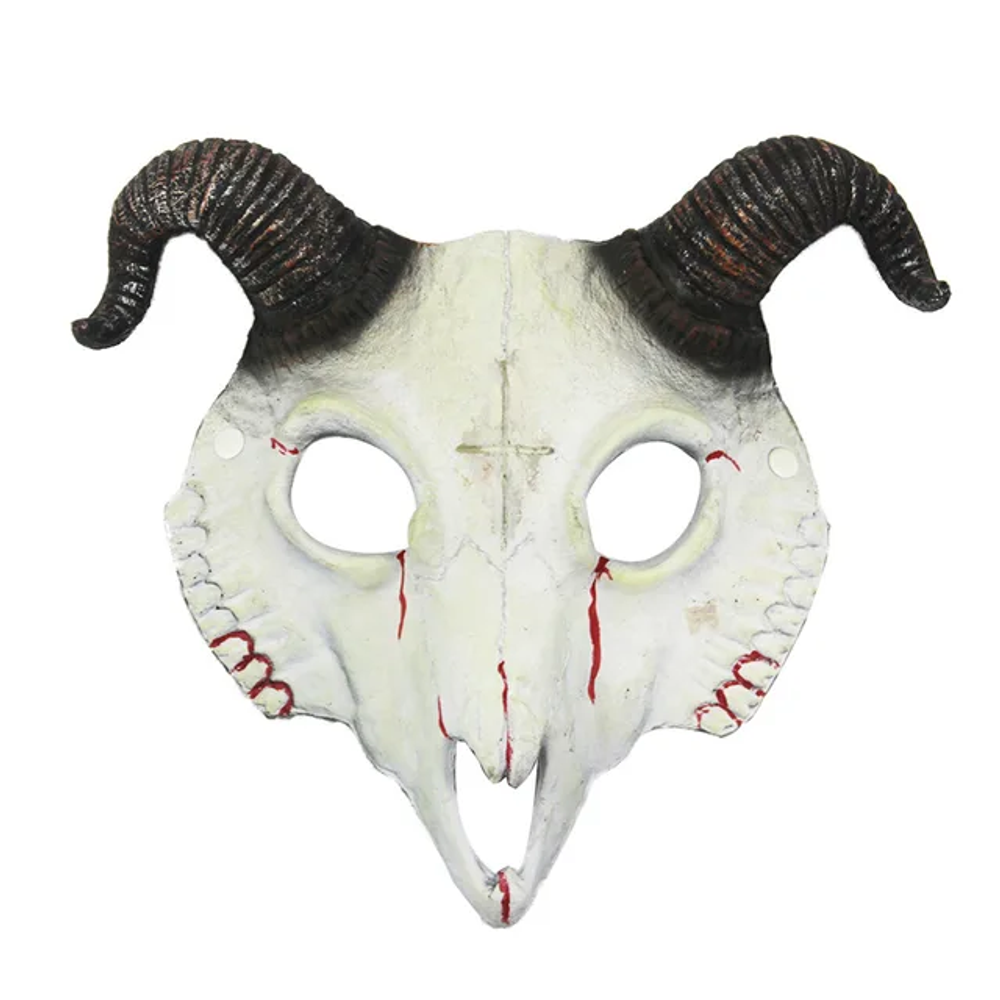 Masque de démon Halloween mascarade horreur mouton crâne corne tête masque bélier corne chèvre crâne masque Halloween fête Cosplay Costume décor