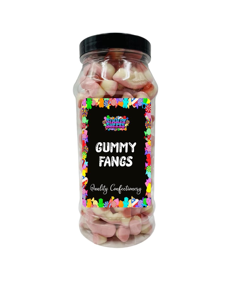 Bonbons gélifiés aux dents de vampire Bonbons rétro en pot cadeau