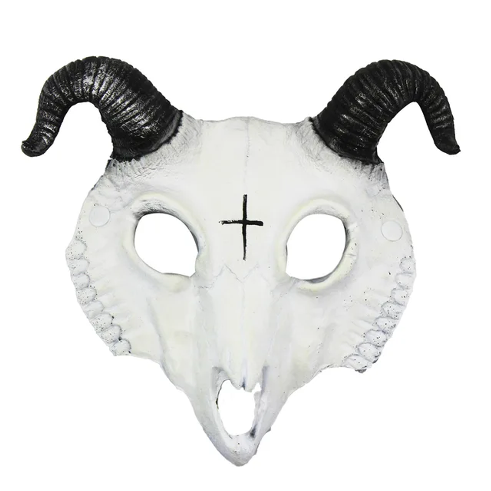 Masque de démon Halloween mascarade horreur mouton crâne corne tête masque bélier corne chèvre crâne masque Halloween fête Cosplay Costume décor