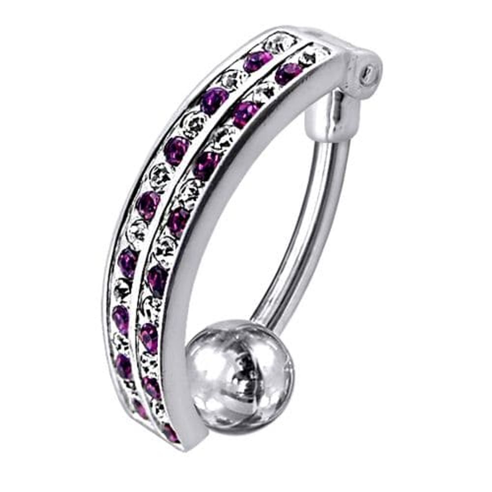 Piercing de nombril inversé avec pendentif fantaisie