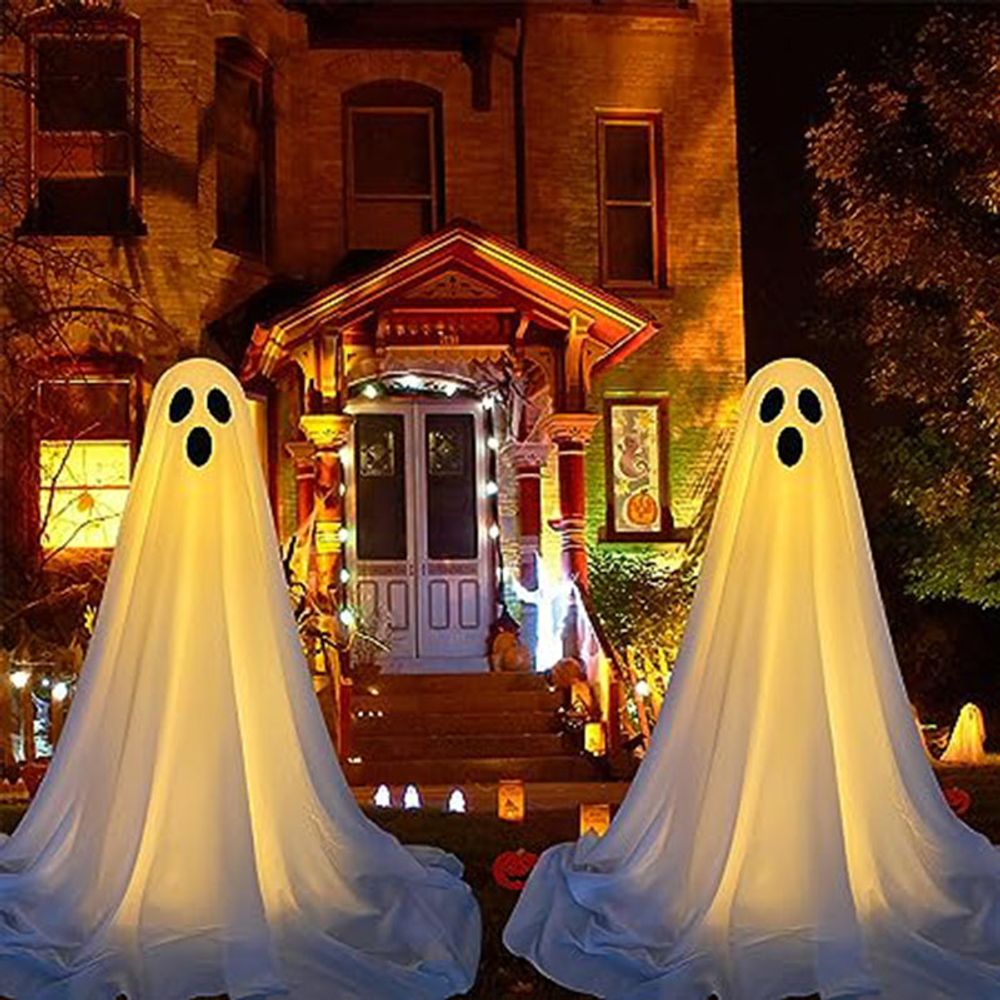 130CM Outdoor Ghost LED Decoration for Front Porch Halloween