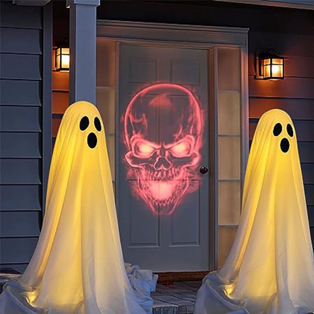 130CM Outdoor Ghost LED Decoration for Front Porch Halloween