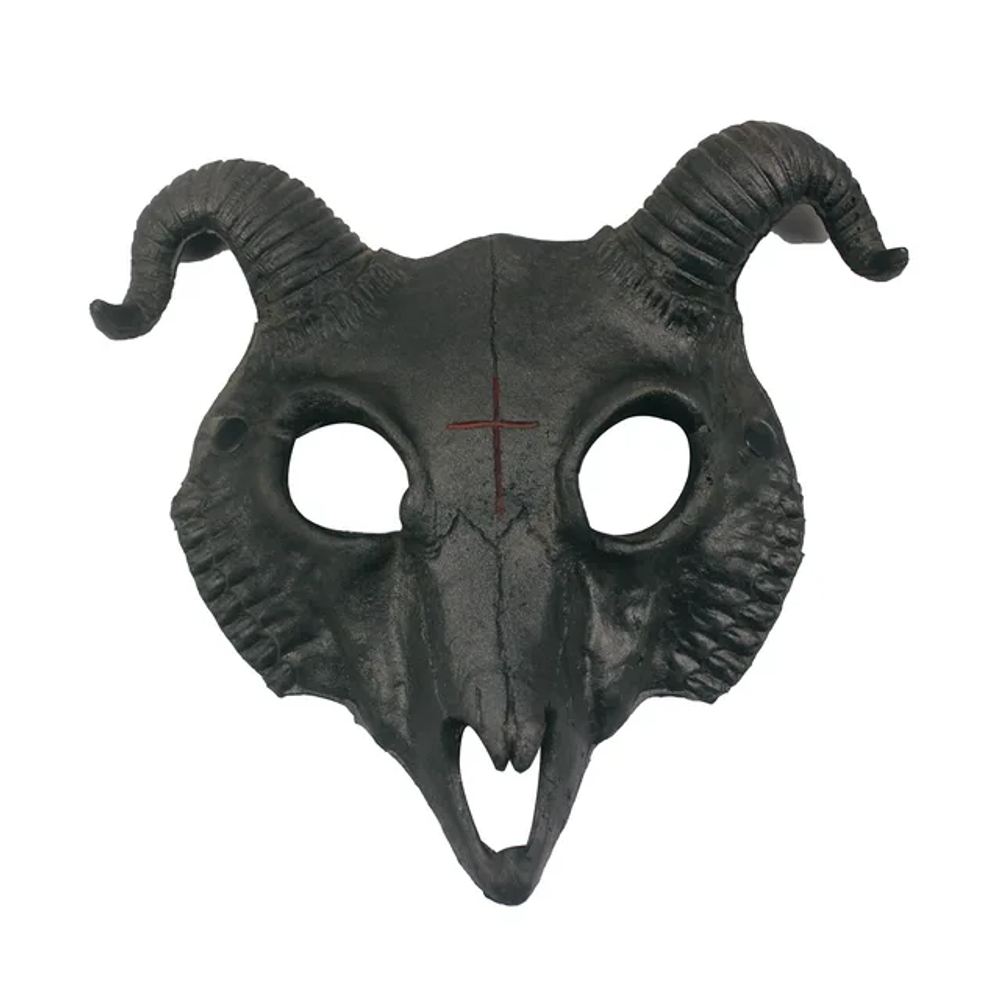 Masque de démon Halloween mascarade horreur mouton crâne corne tête masque bélier corne chèvre crâne masque Halloween fête Cosplay Costume décor