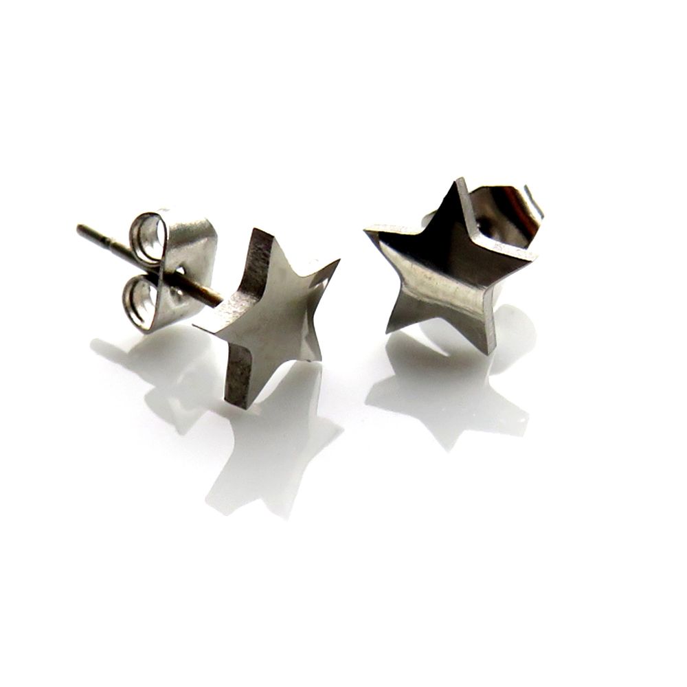 Boucles d'oreilles à tige en forme d'étoile 6012