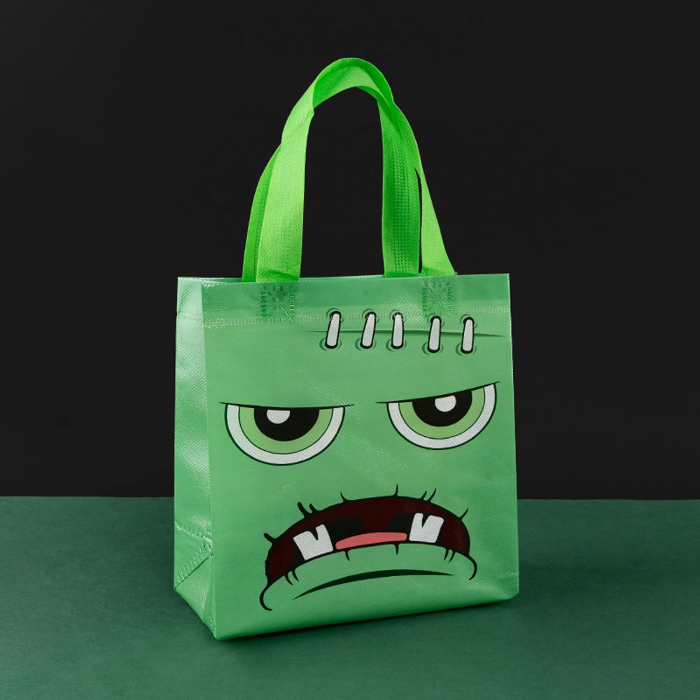 Lot de 12/30 sacs fourre-tout d'Halloween non tissés, emballage de courses, collation, festival de sorcières effrayantes, fête d'enfants, bonbons, cadeaux, fournitures en gros