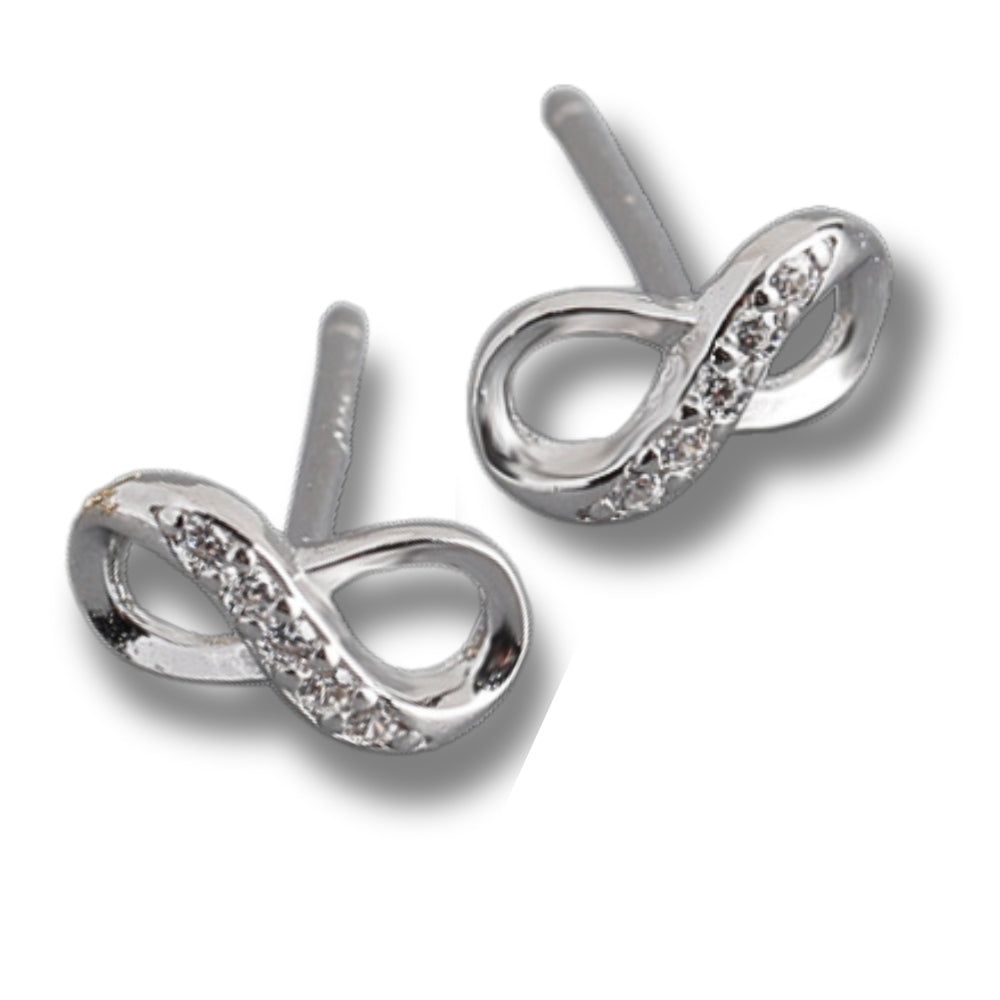 Boucles d'oreilles à tige Infinity
