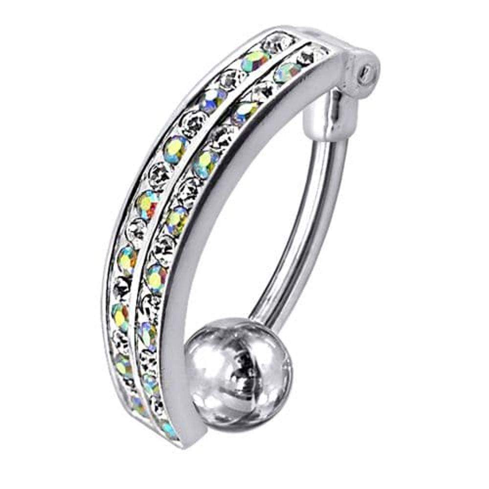 Piercing de nombril inversé avec pendentif fantaisie
