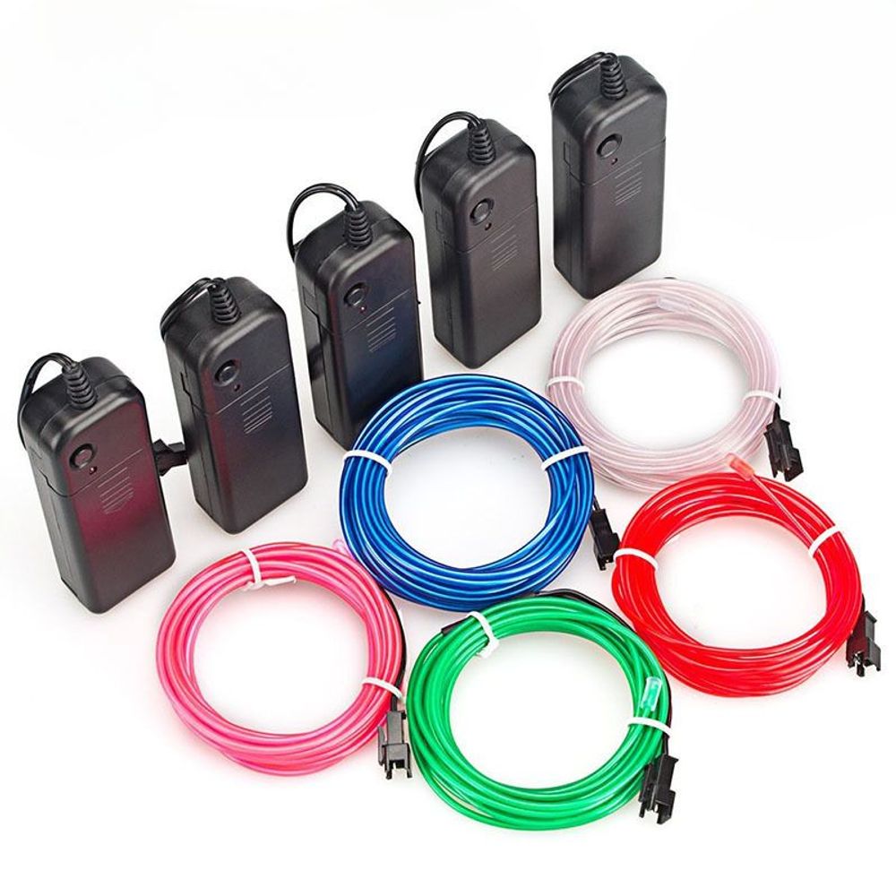 Glow EL Wire Cable LED Neon Light 1m/3m/5m