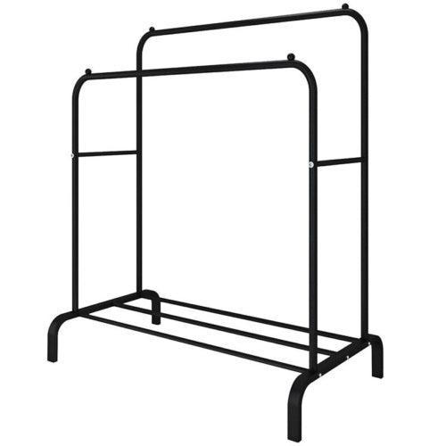 Heavy Duty Double Hanging Clothes Rail & Storage Rack