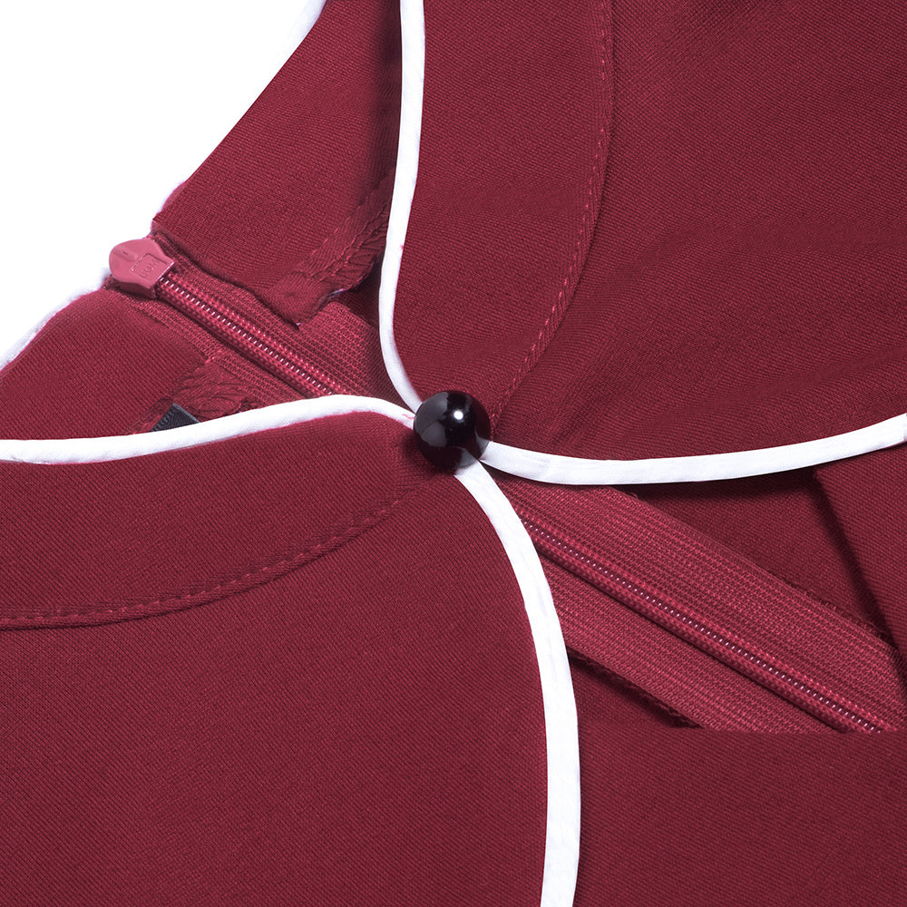 New Retro Collar Slim Fit Hip Dress