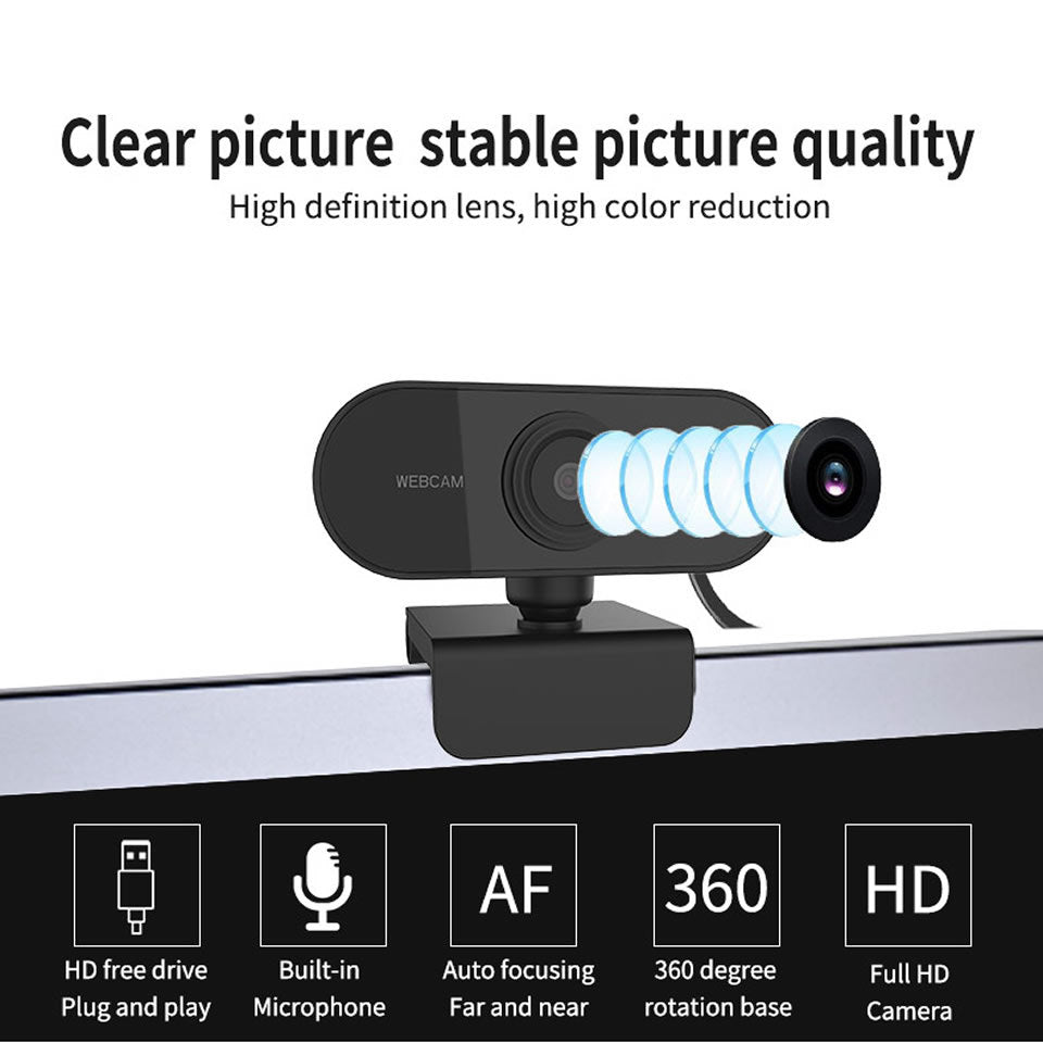 1080P Microphone-Rotatable-Camera