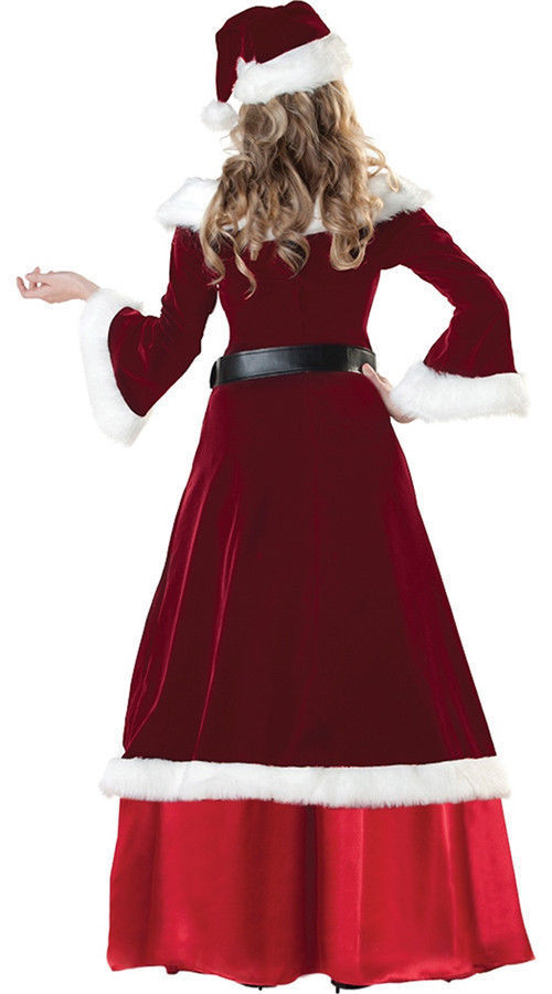 Santa & Mrs Claus Couples Costumes Christmas Fancey Dress