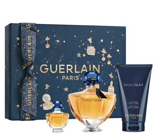  Guerlain Shalimar Gift Set 50ml EDP + 75ml Body Lotion + 5ml EDP