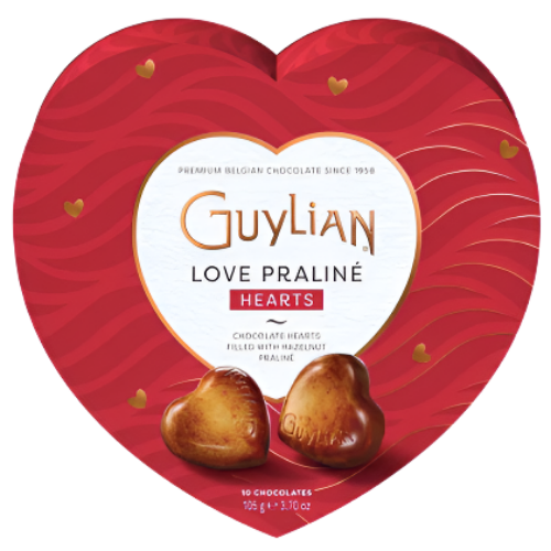 Guylian Love Praliné Hearts 10 Chocolates Hearts 105g